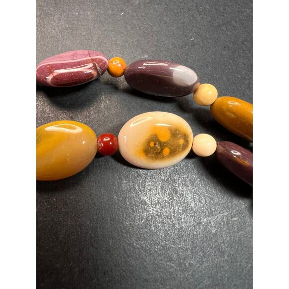 NEW Mookaite Jasper 24 inch necklace with sterling silver clasp - Picture 12 of 12